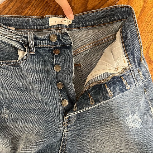 Cello Women’s High Rise Straight Leg Jeans Size 5 - Picture 5 of 10